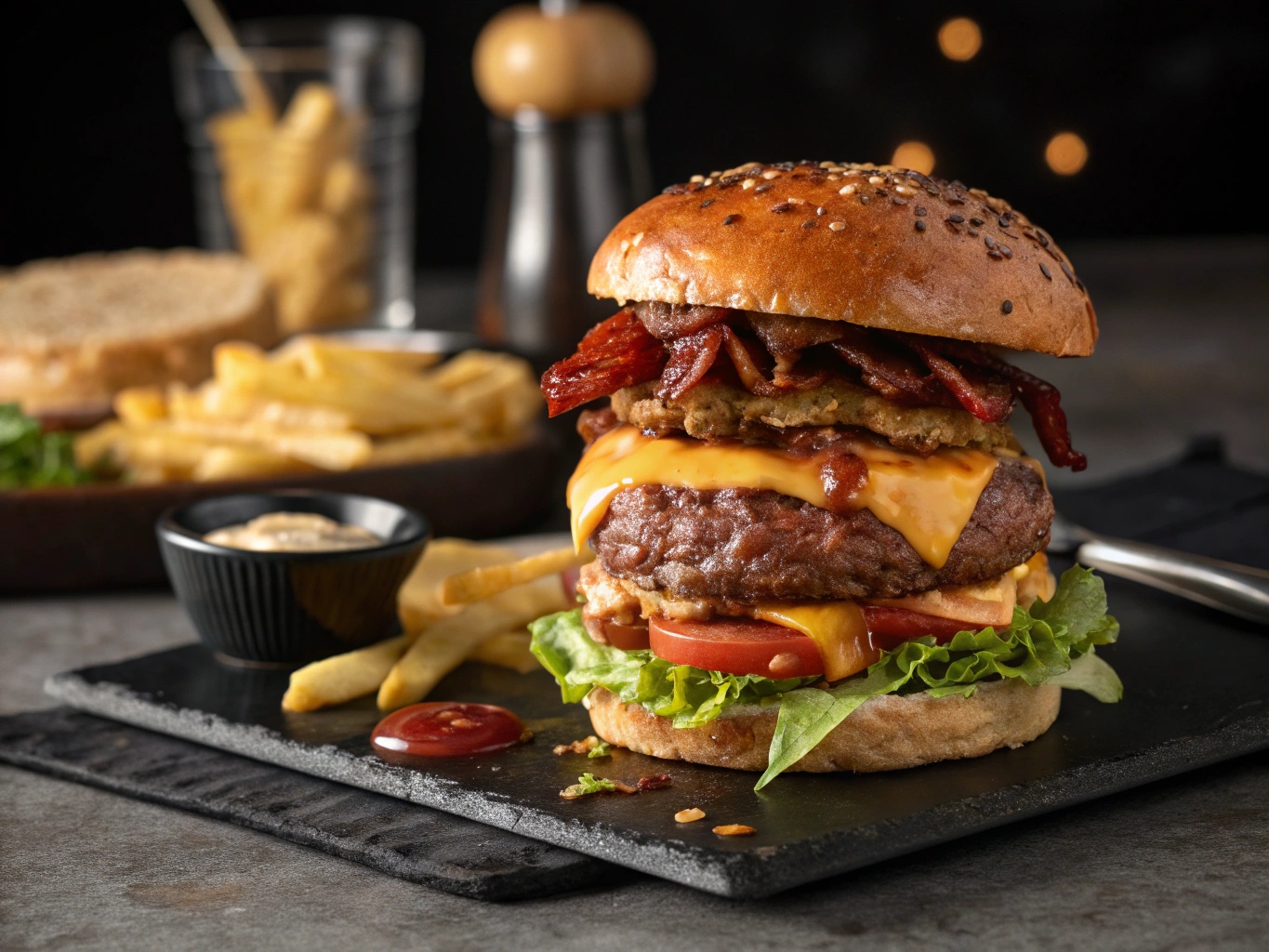 Deluxe Double Burger